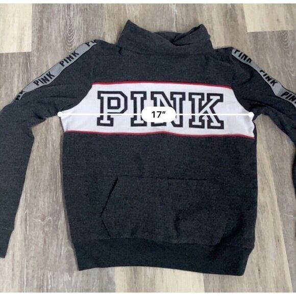 PINK Victoria Secret PINK Sweatshirt Size Pullover Logo Preppy - Picture 4 of 7